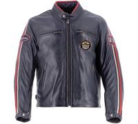 Helstons Ace 10Ans Motorrad Lederjacke, dunkelblau, Größe XXL