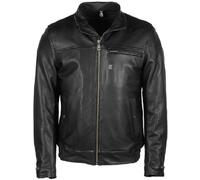 Helstons Benny Motorrad Lederjacke, schwarz, Größe S