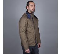 Helstons Flame wasserdichte Motorrad Textiljacke, khaki, Größe M