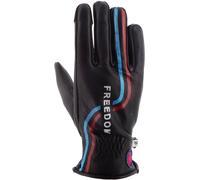 Helstons Freedom Sommer Damen Motorrad Handschuhe, schwarz/blau/rot, Größe 7
