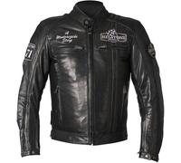 Helstons Indy Motorrad Lederjacke, schwarz, Größe S