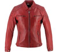 Helstons Jody Damen Motorrad Lederjacke, rot, Größe M