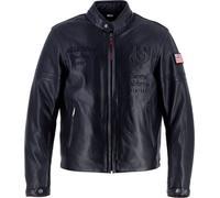 Helstons Nashville Motorrad Lederjacke, schwarz, Größe L