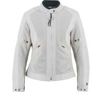 Helstons Stoner Evo Air Mesh Damen Motorrad Textiljacke, silber, Größe M