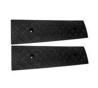 HEMOTON 2stücke Auffahrrampe Ölwechselrampen Kleine Rampe für Haustür Garage Reifen Motorrad Schuppen Roller Matte Wechselgeld Drinnen Einfahrt Rasen Fahrzeug Gehweg Bordstein Rad Haus