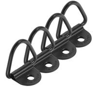 HEMOTON 4 Sätze Schwere D Form Zurrösen aus Stahl Form für LKW Anhänger und Strandbuggies mit Schrauben und Unterlegscheiben Robuste Verzurranker für Ladungssicherung und Schnelle Montage