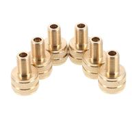 HEMOTON 6stücke Teiliges Messing Reifenventiladapter Set Robust und Auslaufsicher Ventilverlängerung für Lkw Traktoren und Baumaschinen Schnelle Montage Kompatibel mit Großen