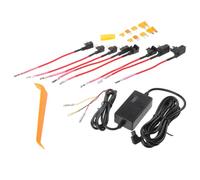 HEMOTON Dashcam Festverdrahtungsset 12v bis 30v 5v 3a mit Spannungsanzeige | Unterspannungsschutz, Schnelle Installation, für Sicherungskasten im Auto, Schwarz, Kunststoff und Legierung