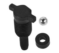 HEMOTON Vertikaler Wagenheber Ersatzteil Rücklaufventil Öl Dichtung Stahlkugel Kleine Schraube Hydraulikpumpenstopfen für Pkw Reparatur und Bauarbeiten