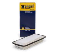HENGST Luftfilter Type E638L - Luftfilter-Einsatz für PKW - Luftfilter Auto, Auto Ersatzteile, Auto Luftfilter, Luftfiltration Automotive, Dieselmotor, Ottomotor