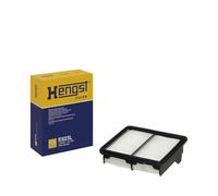 HENGST - Luftfilter E523L - Luft-Filtereinsatz für KFZ - Hochwertiger Motorluftfilter für Otto- oder Dieselmotor - Schutz für Motoren - Wasserbeständig