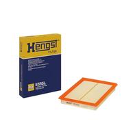 HENGST - Luftfilter E555L - Luft-Filtereinsatz für KFZ - Hochwertiger Motorluftfilter für Otto- oder Dieselmotor - Schutz für Motoren - Wasserbeständig