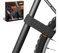 HENMI Fahrradträger Gurte, 4 Stück Verstellbare Fahrrad Spanngurte, Stabilisator Gurte mit Haken und Schlaufe für Fahrrad Transport und Aufbewahrung (70cm*4cm)