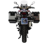 HEPCO & BECKER Kofferträger Cutout inkl. Xplorer-Koffer CRF 1000 Africa Twin Bj.2016-2017, Koffer silber, silber