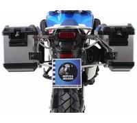 Hepco Becker Kofferträgerset Cutout Honda CRF1000L Africa Twin Adventure Sport BJ2018 (Koffer silber)