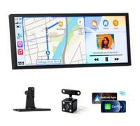Herilary 2026 Neuestes 11,5 Zoll Carplay Display & Tragbares Android Auto Display, Car Play mit Rückfahrkamera GPS Navigation Bluetooth Mirror Link AUX FM Siri, Carplay Nachrüsten für All Vehicles