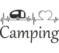 Hermann Schütz Aufkleber Camping Herzschlag Aufkleber
