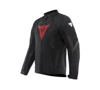 Dainese - Air Graphics Tex Jacket, Sommer Motorradjacke, belüftet und leicht, mit weichen Protektoren an Schultern und Ellenbogen, Mann, Schwarz/Rot Diamant, 50