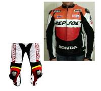 HERREN Lederkombi Leder Bikeranzug w Protektoren Biker ANZUG Motorradjacke-S-5XL