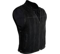 Herren Lederkutte Kutte Lederweste Bikerweste Motorrad Weste Nubuk Leder Rocker