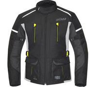 Herren Motorrad Jacke 4XL - Büse Rider - wasserdicht Touring hellgrau-fluogelb