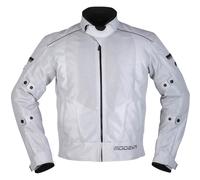 Herren Motorrad Jacke 6XL kurz - Modeka Veo Air - Sommer Textil Mesh hellgrau