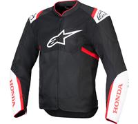 Alpinestars T-SPS Air V2 Honda Textiljacke, schwarz-weiß-rot Größe: M