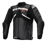 Herren Motorrad Leder Jacke 54 - Alpinestars Atem v5 - schwarz-weiß