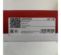 HERTH+BUSS J3310316 Bremsscheibe passend für HYUNDAI, KIA