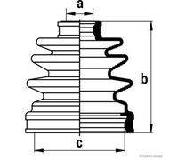 HERTH+BUSS JAKOPARTS Faltenbalgsatz, Antriebswelle vorne rechts links für MITSUBISHI MAZDA HONDA NISSAN OPEL HYUNDAI ISUZU DAEWOO SUZUKI CHEVROLET J2
