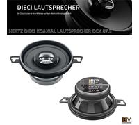 Hertz Dieci DCX 87.3 2-Wege Lautsprecher für Armaturenbrett 8,7cm Koax 30 WRMS