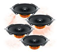 HERTZ Front/Heck Oval Auto Lautsprecher Komplett-SET für FORD (#555)