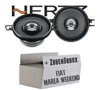 Hertz Lautsprecher für Fiat Marea Weekend - 8,7cm PKW Boxen - Einbauset - Heck