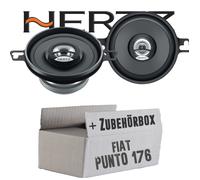 Hertz Lautsprecher für Fiat Punto 1 176 Front - 8,7cm Boxen - Einbausatz Front