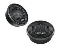 Hertz MP 25.3 Hochtonner-Paar 25 mm mit Tetolon-Kalotte, Neodym-Magnet, 120W Peak, 60W RMS, 1,8-22,5 kHz Frequenzbereich, 4 Ohm Impedanz, Schwarz, für Car-Audio-Systeme