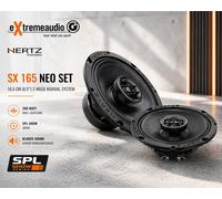 Hertz SX 165 Neo SET COAX 2Way 16,5cm 2-Wege Koaxialsystem 1 Paar SPL Serie