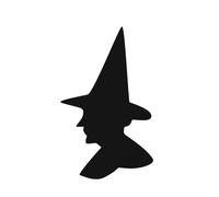Hexe Kopf Aufkleber Auto Wand Fenster Möbel Dekoration