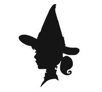 Hexe Kopf Aufkleber Auto Wand Fenster Möbel Dekoration