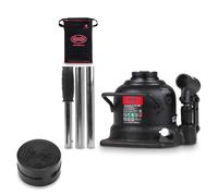 HEYNER® DoubleLift 10t Extra Low PRO Stempelwagenheber + Gummiauflage schwarz