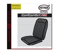 HEYNER® Klimasitzauflage belüftet Auto kühlend atmungsaktiv vorn gegen Schwitzen Sitzauflage Sitzbezug Kühlung Rückenkühler Klima Auflage Pkw LKW
