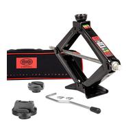 HEYNER® MultiLift L PRO + RubberPad Mercedes Premium Scherenwagenheber runder Sattel + Mercedes Gummiauflage schwarz