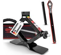 HEYNER® Scherenwagenheber 1,5 t mit Ratsche für Wagenheber inkl. Tasche und Gummiauflage, passend für VW, Seat, Skoda