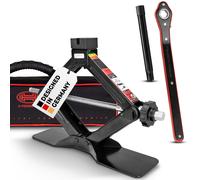 HEYNER® Scherenwagenheber 1,5 t mit Ratsche für Wagenheber inkl. Tasche und Gummiauflage, passend für VW, Seat, Skoda