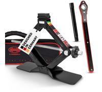 HEYNER® Scherenwagenheber 1,5 t mit Ratsche für Wagenheber inkl. Tasche und Gummiauflage, passend für BMW