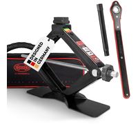 HEYNER® Scherenwagenheber 2t mit Ratsche für Wagenheber inkl. Tasche und Gummiauflage, passend für BMW