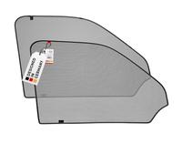 HEYNER® Sonnenschutz für VW Multivan T5 Frontscheiben - passgenau, mit Magnethalterung, 2-teiliges Set, grau, inkl. Klebemagnete