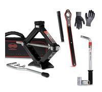 HEYNER® UltraLift L PRO Scherenwagenheber+Radmutterschlüssel+Arbeitshandschuhe schwarz