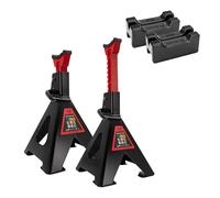 HEYNER® UltraSafe PRO Premium Unterstellbock 6 t (2er Set) + Gummiauflage rot, schwarz