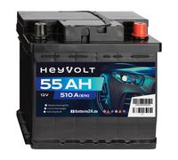 HeyVolt Start Autobatterie 12V 55Ah
