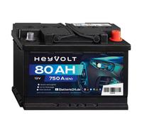 HeyVolt Autobatterie 12V 80Ah Start